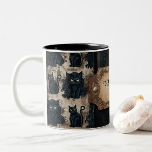 Tasse 2 Couleurs Good Morning Kitty Vintage Black Novelty Ill