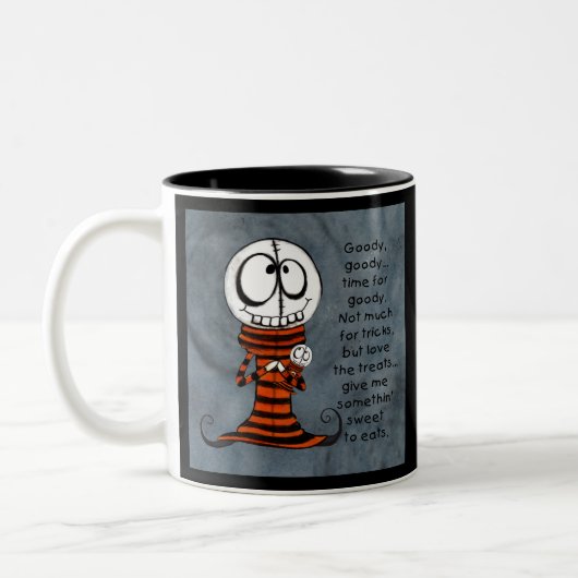 Tasse 2 Couleurs Goody, chef du squelette (Gauche)