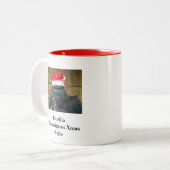 Tasse 2 Couleurs Gorilla Shenanigans : Le style de Noël (Devant gauche)