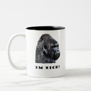 Tasse 2 Couleurs gorille gentil