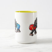 Tasse 2 Couleurs Gorilles de lutte (Centre)