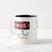 Tasse 2 Couleurs Gosse de force de Dangerair (Devant gauche)