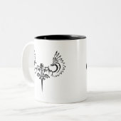 Tasse 2 Couleurs Goth Skull (Devant gauche)