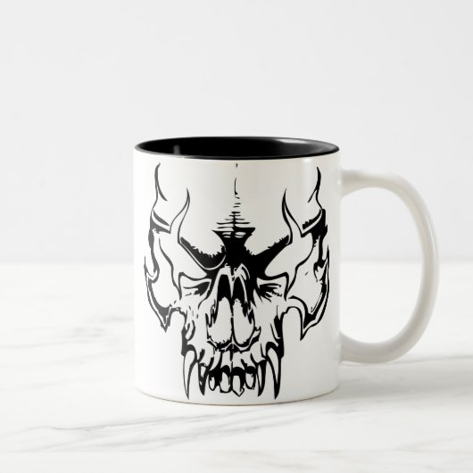 Tasse 2 Couleurs Goth Skull (Droit)