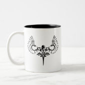 Tasse 2 Couleurs Goth Skull (Gauche)
