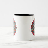 Tasse 2 Couleurs Goth Skull - Orange (Centre)