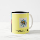 Tasse 2 Couleurs Gothique américain, Bee Sty.e (Devant droit)