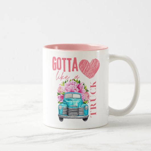 TASSE 2 COULEURS GOTTA COEUR COMME UN CAMION (Droit)