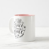 Tasse 2 Couleurs Grâce sur grâce (Devant gauche)
