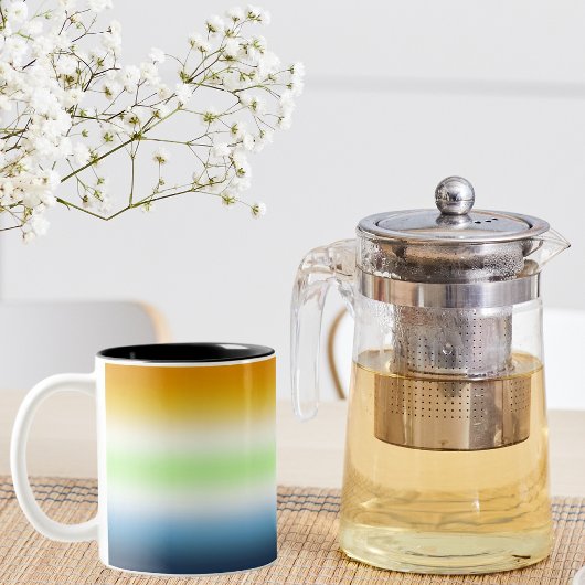 Tasse 2 Couleurs Gradient AroAce Agender Pride