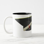 Tasse 2 Couleurs Graduation Black Casquette Class of 20XX Ajouter u (Gauche)