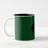 Tasse 2 Couleurs Graduation Green 2025 Keepsaké cadeau (Gauche)