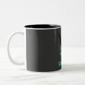 Tasse 2 Couleurs Graffiti de crâne - Chat (Gauche)