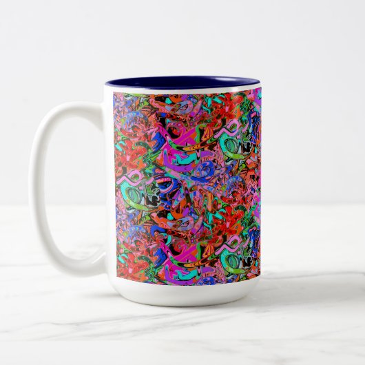 Tasse 2 Couleurs Graffiti de rue (Gauche)