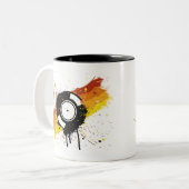 Tasse 2 Couleurs Graffiti de vinyle (Devant gauche)
