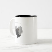 Tasse 2 Couleurs Graffiti modéré Sprayed Heart Frame (Devant gauche)