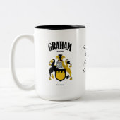 Tasse 2 Couleurs Graham Family Crest, traduction et signification (Gauche)