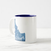 Tasse 2 Couleurs Grain de bois Ketchum Idaho (Devant gauche)