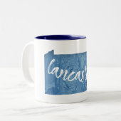 Tasse 2 Couleurs Grain de bois Lancaster Pennsylvania (Devant gauche)
