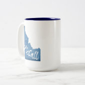 Tasse 2 Couleurs Grain de bois McCall Idaho (Devant gauche)