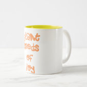 Tasse 2 Couleurs graines de plante de joie (Devant droit)