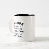 Tasse 2 Couleurs Grampa | Gros-Père Drôle Est Pour Les Vieux Gars (Devant gauche)