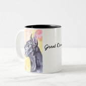 Tasse 2 Couleurs Grand Dane (Devant gauche)
