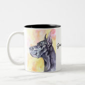 Tasse 2 Couleurs Grand Dane (Gauche)