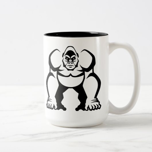Tasse 2 Couleurs Grand gorille (Droit)
