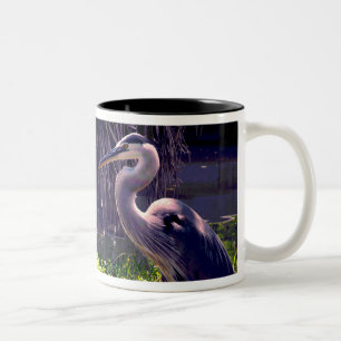 Tasse 2 Couleurs Grand héron bleu