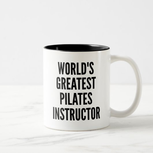 Tasse 2 Couleurs Grand instructeur Pilates Mondes (Droit)