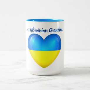 Tasse 2 Couleurs Grand-maman de l'Ukrainien #1