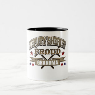 Tasse 2 Couleurs Grand-maman fière shérif adjoint