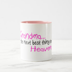 Tasse 2 Couleurs Grand-maman, la chose après la meilleure au ciel