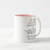 Tasse 2 Couleurs Grand-mère à la retraite (Devant droit)