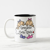 Tasse 2 Couleurs Grand-mère de filles jumelles (Gauche)