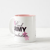 Tasse 2 Couleurs Grand-mère fière d'armée (Devant gauche)