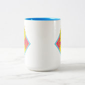 Tasse 2 Couleurs Grand Oiseau | Badge Tropical (Centre)