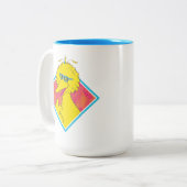 Tasse 2 Couleurs Grand Oiseau | Badge Tropical (Devant gauche)
