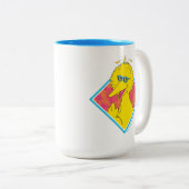 Tasse 2 Couleurs Grand Oiseau | Badge Tropical (Devant droit)