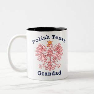 Tasse 2 Couleurs Grand-père de l'aigle texan polonais