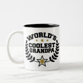 Tasse 2 Couleurs Grand-père le plus froid du monde (Gauche)