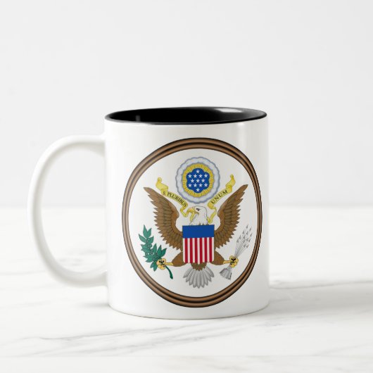 Tasse 2 Couleurs grand phoque usa (Gauche)