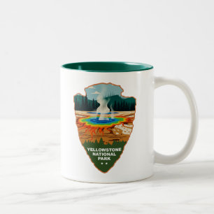 Tasse 2 Couleurs Grand Prismatic Spring Yellowstone Arrowhead