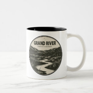 Tasse 2 Couleurs Grand River National Grassland Stream