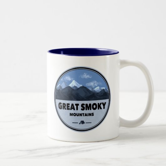 Tasse 2 Couleurs Grand Smoky Mountains Camping (Droit)