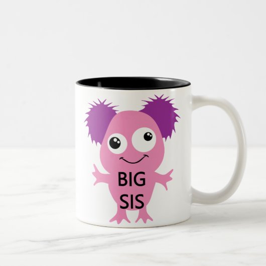 Tasse 2 Couleurs Grand Soeur Rose Monster (Droit)