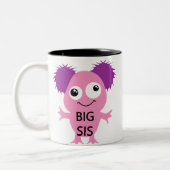Tasse 2 Couleurs Grand Soeur Rose Monster (Gauche)