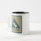 Tasse 2 Couleurs Grand Teton National Park Rustic (Devant gauche)