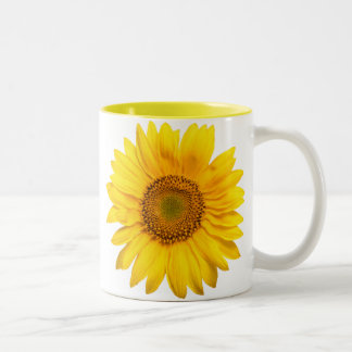 Tasse 2 Couleurs grand tournesol jaune